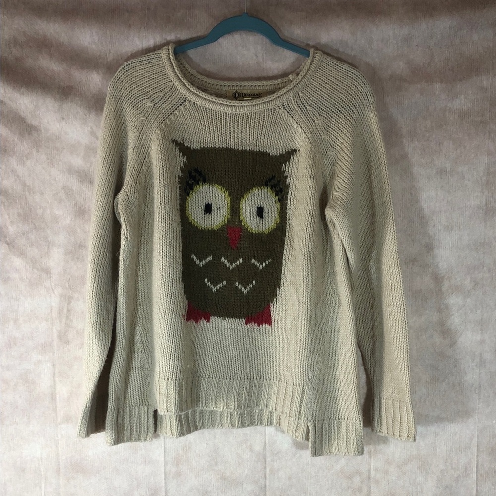 Democracy Cream‎ Owl Sweater